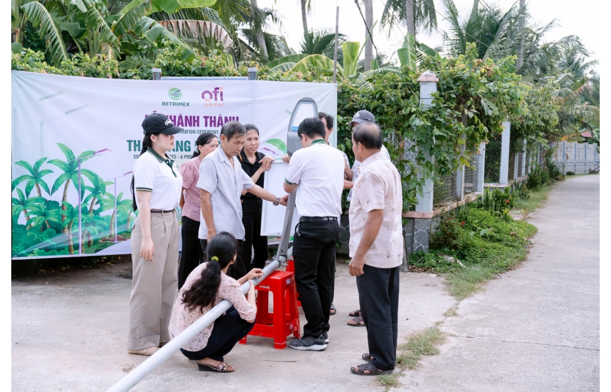 Dự Án Betrimex Thắp Sáng Đường Quê Xã Châu Hoà