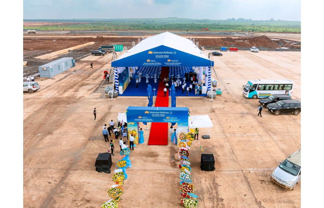 Hình Flycam Lễ Khởi Công VACS & VAECO