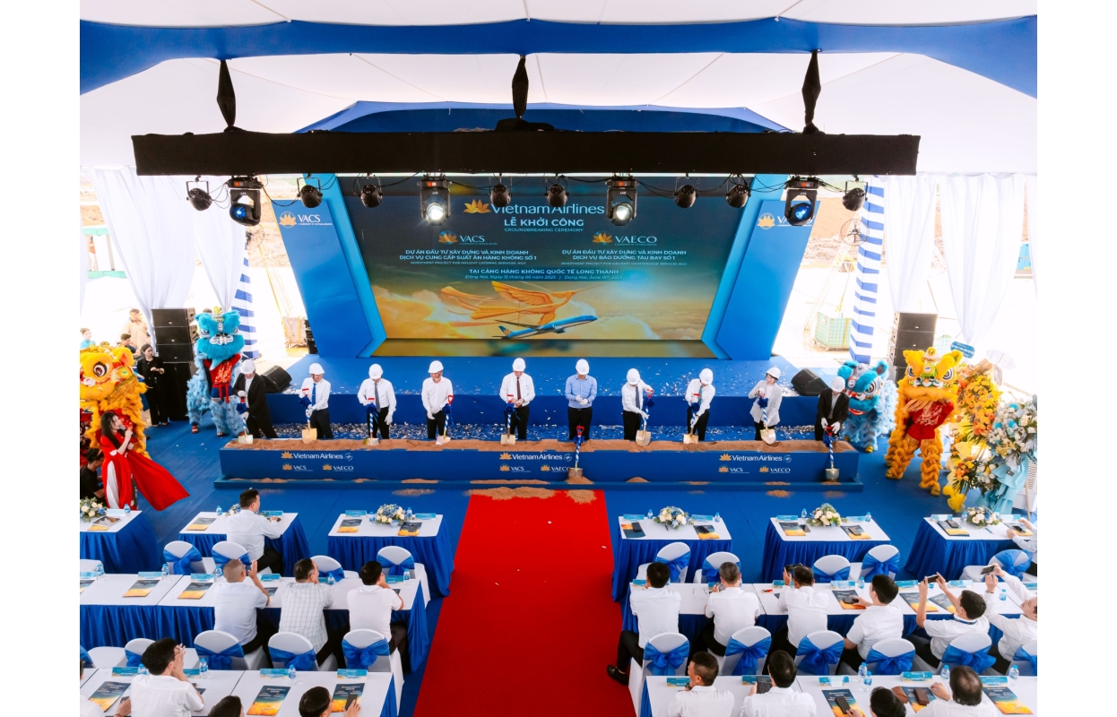 Hình Flycam Lễ Khởi Công VACS & VAECO