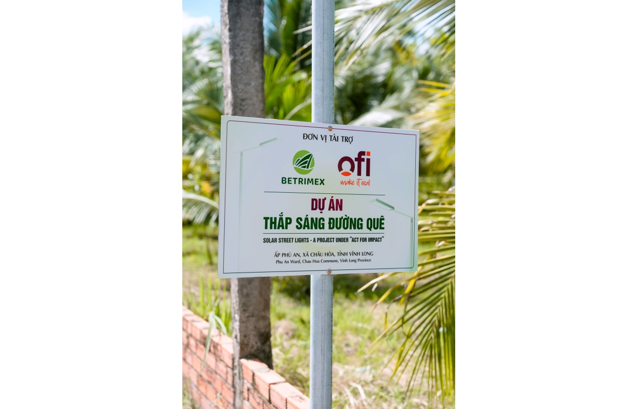 Dự Án Betrimex Thắp Sáng Đường Quê Xã Châu Hoà