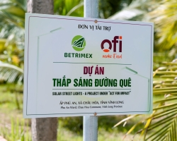 Dự Án Betrimex Thắp Sáng Đường Quê Xã Châu Hoà